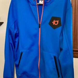 Nike Lightweight Blue and Orange Athletic Jacket